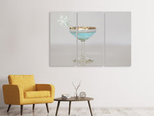 Laden Sie das Bild in den Galerie-Viewer, Leinwandbild 3-teilig Winter Cocktail