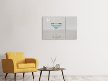 Laden Sie das Bild in den Galerie-Viewer, Leinwandbild 3-teilig Winter Cocktail