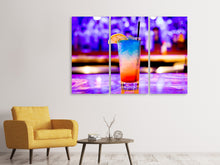 Laden Sie das Bild in den Galerie-Viewer, Leinwandbild 3-teilig Bunter Cocktail