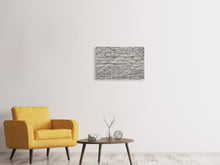 Laden Sie das Bild in den Galerie-Viewer, Leinwandbild 3-teilig Steinwand Design