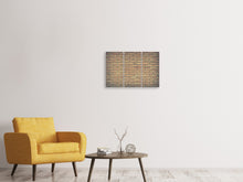 Laden Sie das Bild in den Galerie-Viewer, Leinwandbild 3-teilig Klassische Backstein Wand