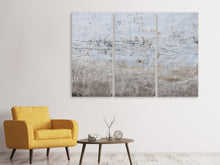 Laden Sie das Bild in den Galerie-Viewer, Leinwandbild 3-teilig Steinwand Muster