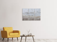 Laden Sie das Bild in den Galerie-Viewer, Leinwandbild 3-teilig Steinwand Muster