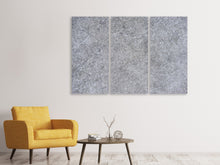Laden Sie das Bild in den Galerie-Viewer, Leinwandbild 3-teilig Steinwand Textur
