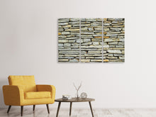 Laden Sie das Bild in den Galerie-Viewer, Leinwandbild 3-teilig Mauer Design