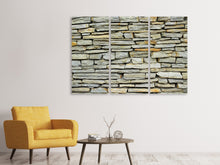 Laden Sie das Bild in den Galerie-Viewer, Leinwandbild 3-teilig Mauer Design