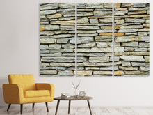 Laden Sie das Bild in den Galerie-Viewer, Leinwandbild 3-teilig Mauer Design