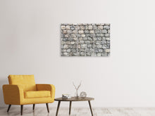 Laden Sie das Bild in den Galerie-Viewer, Leinwandbild 3-teilig Graue Stein Wand