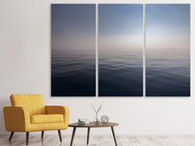 Laden Sie das Bild in den Galerie-Viewer, Leinwandbild 3-teilig Die Stille des Meeres