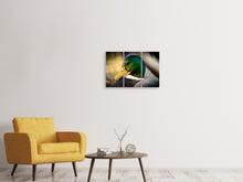 Laden Sie das Bild in den Galerie-Viewer, Leinwandbild 3-teilig Die Stockente