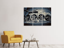 Laden Sie das Bild in den Galerie-Viewer, Leinwandbild 3-teilig Ventilatoren XXL