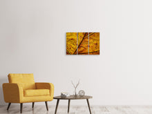 Laden Sie das Bild in den Galerie-Viewer, Leinwandbild 3-teilig Das Herbst Blatt