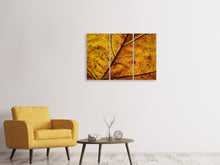 Laden Sie das Bild in den Galerie-Viewer, Leinwandbild 3-teilig Das Herbst Blatt