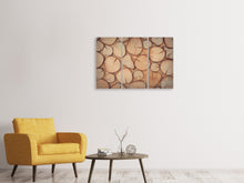 Laden Sie das Bild in den Galerie-Viewer, Leinwandbild 3-teilig Wand Bäume