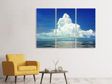 Laden Sie das Bild in den Galerie-Viewer, Leinwandbild 3-teilig Cumulus Wolke