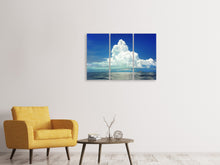 Laden Sie das Bild in den Galerie-Viewer, Leinwandbild 3-teilig Cumulus Wolke