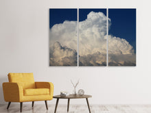 Laden Sie das Bild in den Galerie-Viewer, Leinwandbild 3-teilig Die Cumulus Wolke