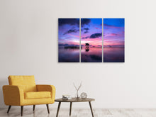 Laden Sie das Bild in den Galerie-Viewer, Leinwandbild 3-teilig Leiser Sonnenaufgang