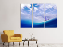 Laden Sie das Bild in den Galerie-Viewer, Leinwandbild 3-teilig Fantasie Himmel