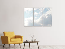 Laden Sie das Bild in den Galerie-Viewer, Leinwandbild 3-teilig Wolken im Licht