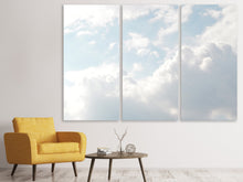Laden Sie das Bild in den Galerie-Viewer, Leinwandbild 3-teilig Wolken im Licht