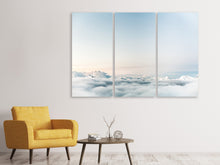 Laden Sie das Bild in den Galerie-Viewer, Leinwandbild 3-teilig Über den Wolken schweben