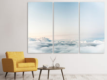 Laden Sie das Bild in den Galerie-Viewer, Leinwandbild 3-teilig Über den Wolken schweben
