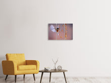 Laden Sie das Bild in den Galerie-Viewer, Leinwandbild 3-teilig Vogel in Aktion