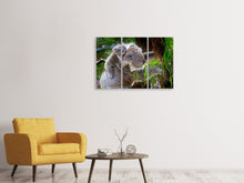 Laden Sie das Bild in den Galerie-Viewer, Leinwandbild 3-teilig Mama und Baby Koala