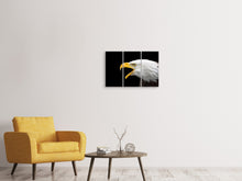 Laden Sie das Bild in den Galerie-Viewer, Leinwandbild 3-teilig Der Weißkopfseeadler