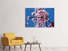 Laden Sie das Bild in den Galerie-Viewer, Leinwandbild 3-teilig Die Mandelblüte