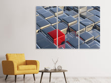 Laden Sie das Bild in den Galerie-Viewer, Leinwandbild 3-teilig Cube 2