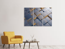 Laden Sie das Bild in den Galerie-Viewer, Leinwandbild 3-teilig Cube 6