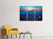 Laden Sie das Bild in den Galerie-Viewer, Leinwandbild 3-teilig Der Eiffelturm in Frankreich