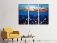 Laden Sie das Bild in den Galerie-Viewer, Leinwandbild 3-teilig Der Eiffelturm in Frankreich