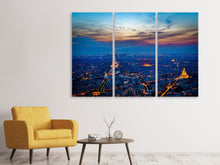 Laden Sie das Bild in den Galerie-Viewer, Leinwandbild 3-teilig Der Eiffelturm in Frankreich