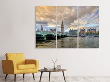 Laden Sie das Bild in den Galerie-Viewer, Leinwandbild 3-teilig London UK