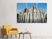 Laden Sie das Bild in den Galerie-Viewer, Leinwandbild 3-teilig Burg Gravensteen