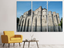 Laden Sie das Bild in den Galerie-Viewer, Leinwandbild 3-teilig Burg Gravensteen