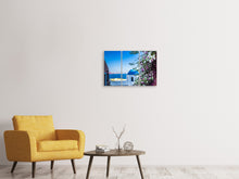 Laden Sie das Bild in den Galerie-Viewer, Leinwandbild 3-teilig Exklusives Santorini