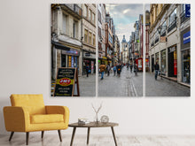 Laden Sie das Bild in den Galerie-Viewer, Leinwandbild 3-teilig Eine Einkaufsstrasse