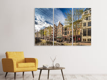 Laden Sie das Bild in den Galerie-Viewer, Leinwandbild 3-teilig Am Kanal