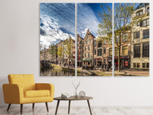 Laden Sie das Bild in den Galerie-Viewer, Leinwandbild 3-teilig Am Kanal