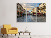 Laden Sie das Bild in den Galerie-Viewer, Leinwandbild 3-teilig Einkaufsstrasse