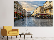 Laden Sie das Bild in den Galerie-Viewer, Leinwandbild 3-teilig Einkaufsstrasse