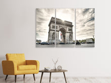 Laden Sie das Bild in den Galerie-Viewer, Leinwandbild 3-teilig Arc de Triomphe