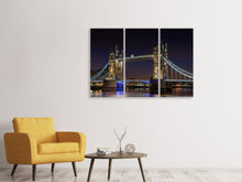 Laden Sie das Bild in den Galerie-Viewer, Leinwandbild 3-teilig  Neugotische Tower Bridge