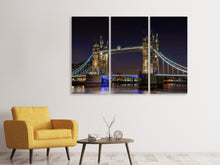 Laden Sie das Bild in den Galerie-Viewer, Leinwandbild 3-teilig  Neugotische Tower Bridge