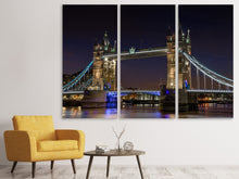 Laden Sie das Bild in den Galerie-Viewer, Leinwandbild 3-teilig  Neugotische Tower Bridge