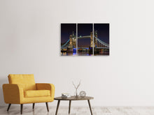 Laden Sie das Bild in den Galerie-Viewer, Leinwandbild 3-teilig  Neugotische Tower Bridge